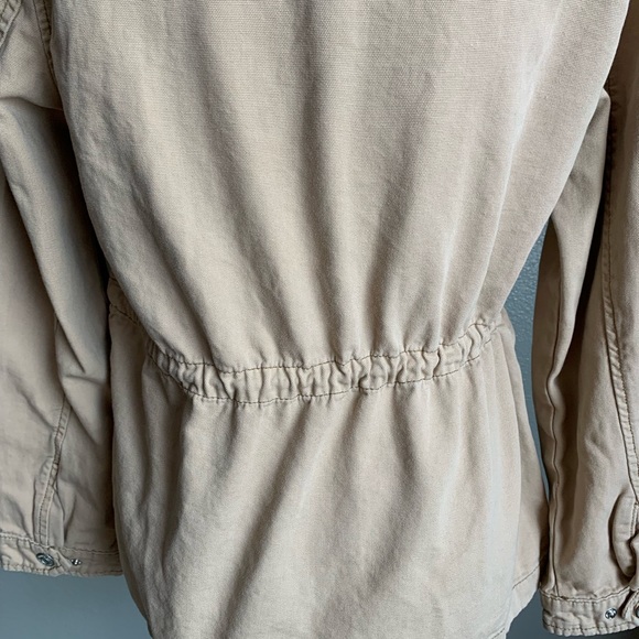 Kensie Utility Button Down Waist Drawstrings Jacket Size Small - Picture 17 of 17